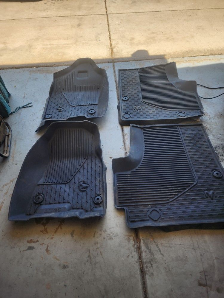Rubber Floor mats for a 5th gen Ram Mega Cab 2500/3500