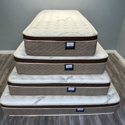 12in King Size Organic Cloud Comfort Europillow Top Mattress 