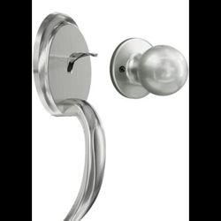 NeuType Door Locks with Deadbolt Locks for Doors ‎Satin Nickel Door Handle Front Door Handleset Bedroom Reversible for Right & Left Handed Doors Front