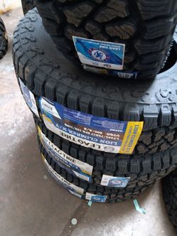New set of tires lion xt 285 70 17 lt