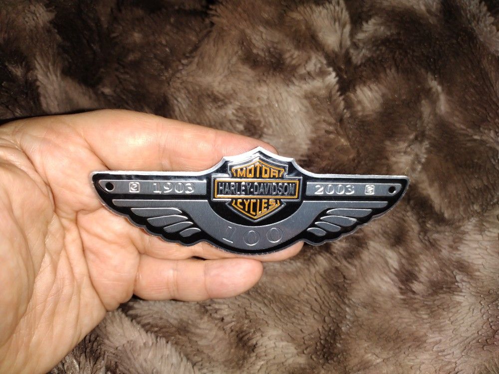 Embossed Aluminum Harley-Davidson Emblems