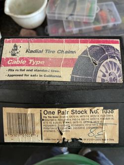 Tire snow chains see photo for what it fits