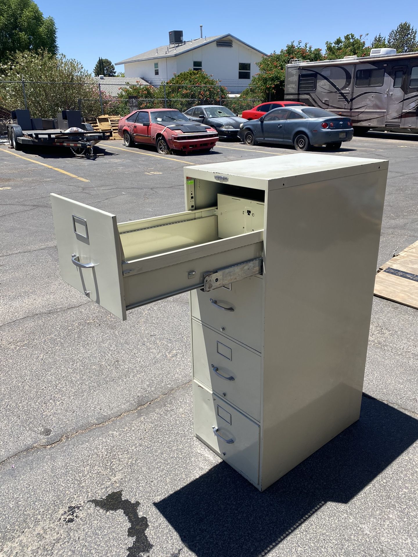 4 Drawer Metal File Cabinet - $35