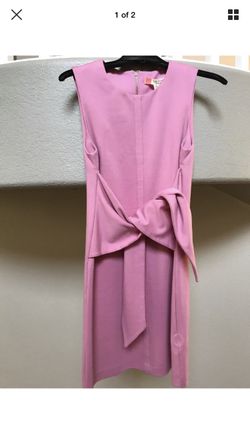 New with Tag Ted Baker Papron Tie Front Dress $229 - Pink - (Ted Baker Size 2)