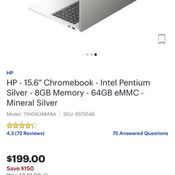 HP Chromebook Brand New In The Box 