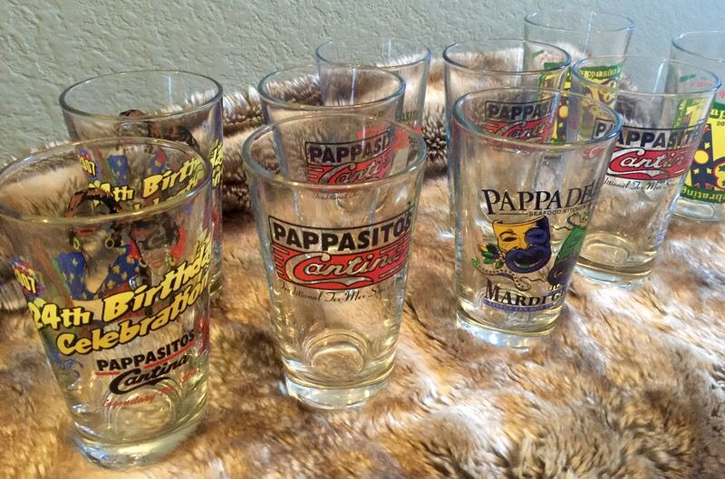 Glass wares - Pappasitos Cinco de Mayo, Lolita and more