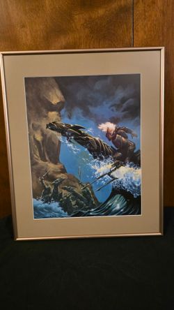 ​Vintage 1994 Rifts RPG Art Print by John Zeleznik – Custom Framed UV Glass