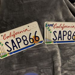 2000’s California Palm Tree Plates