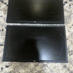 2 LG Monitors 