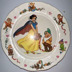 Vintage Snow White Plate 