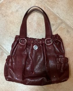 Large maroon / burgundy Michael Kors purse