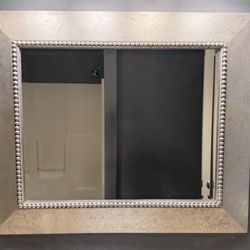 Mirror With Silver Frame