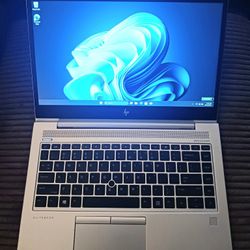 Slim Aluminum Pro Grade Laptop HP EliteBook Intel Core i5-8350h 8 GB RAM 256 GB SSD Webcam 1080P FHD LCD Wi-Fi & Bluetooth Wireless Windows 11 Pro 64