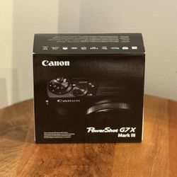 Canon PowerShot G7 X Mark III 20.1MP Point & Shoot Digital Camera Black. 