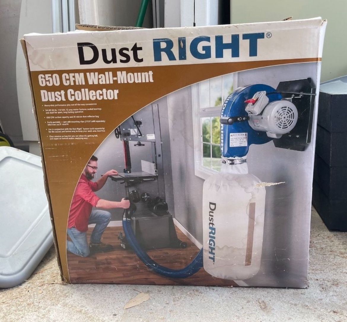 650 CFM Wall-Mount Dust Collector