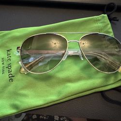 Kate Spade Emmaline Silver Aviator Glasses