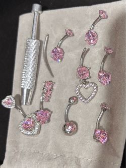 Pink Belly button Rings