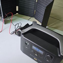 ECOFLOW RIVER PRO PORTABLE POWER STATION 720WATTS.+-- 45solar panel New.
--Power cord.
PICK UP AVAILABLE. 
