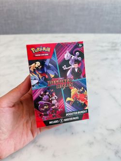 New Pokemon Destined Rivals Booster Bundle Sealed Scarlet & Violet TCG Trading Card Game Authentic 