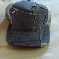 Greg Lauren Denim Trucker Cap