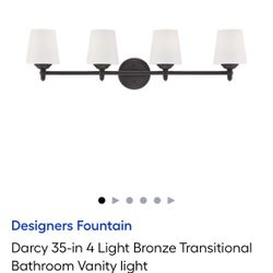 Bathroom Vanity Light Mat Black