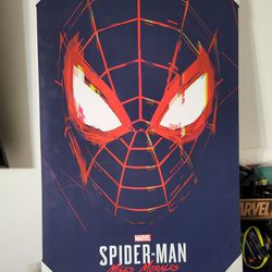 Spider-Man MILES MORALES CANVAS ABOUT 3 FOOT