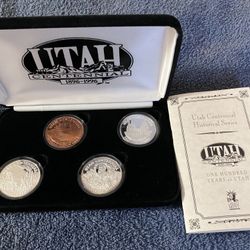 Utah Centennial Coin Set (3 Oz Silver, 1 oz Copper)
