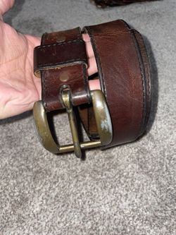 Vintage Genuine Leather Belt Size 34