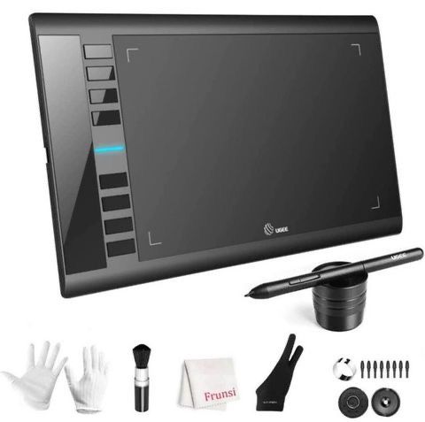 BRAND NEW M708 10 x 6 inch Large Drawing Tablet With 8 Hot Keys For Paint, Design, Art Creation Sketch