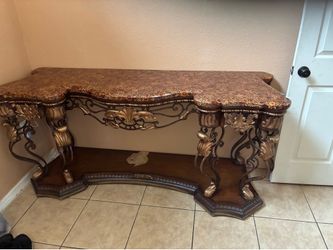 Vintage  epoxy wooden table