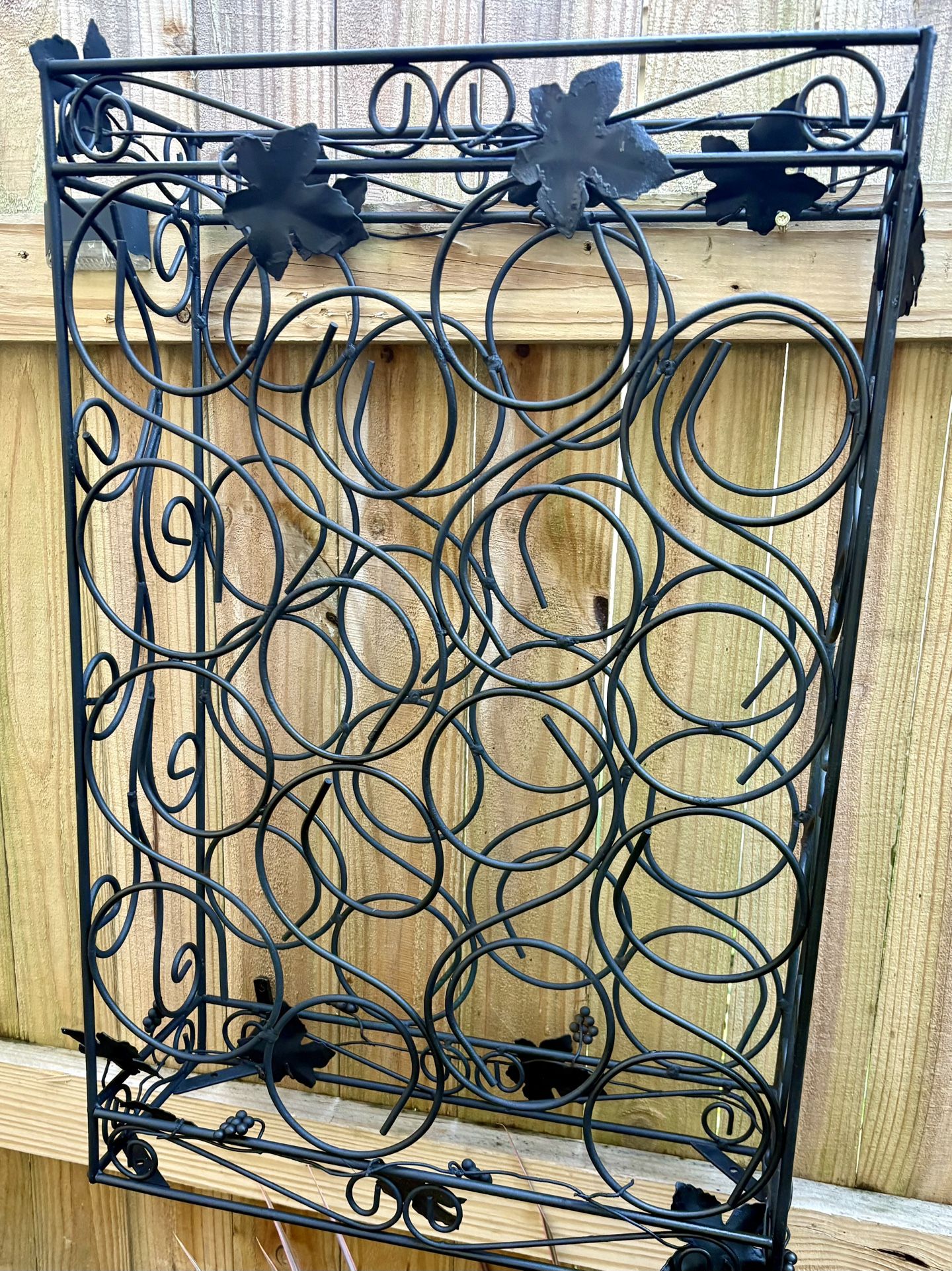 Wrought Iron Wine Rack