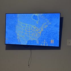 50-inch television with directional stand