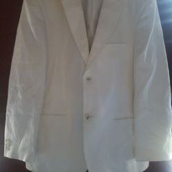 Men's 42 S Off White  Summer Blazer Jacket