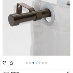 New Two Pack Curtain Rods 