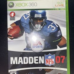 MADDEN 07 Xbox 360 Version