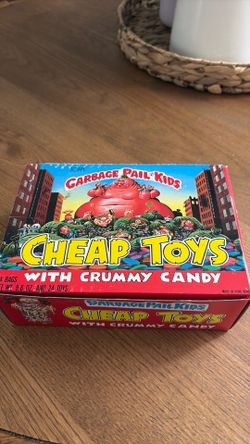 Garbage Pail Kids Cheap Toy 1986 Topps Toys - box with 24 bags.