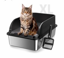 Stainless steel litter box