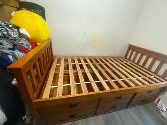 Twin XL Real wood bed frame