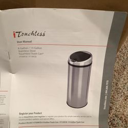 ¡touchless garbage can 