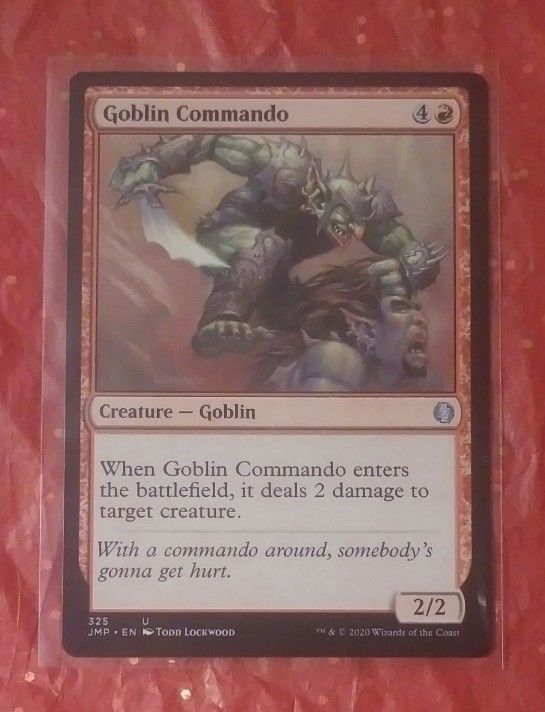 2020 MTG Goblin Commando #325 Creature JMP Jumpstart Todd Lockwood Magic The Gathering Card Game Wizards Of The Coast Collectible