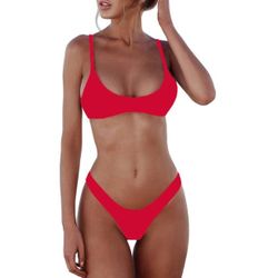 Sherry DC  Scoop Neck Brazilian Bikini Swimsuit