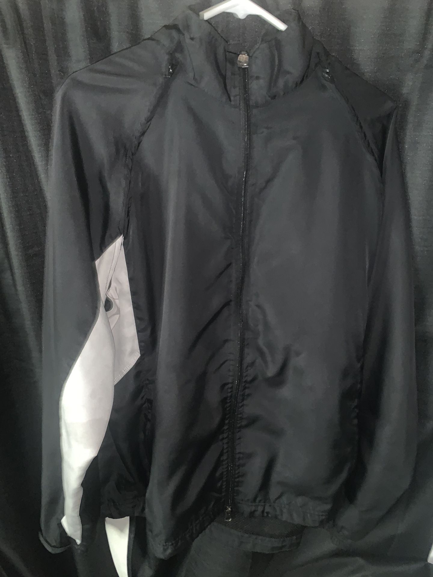 Vintage Black And White Windbreaker