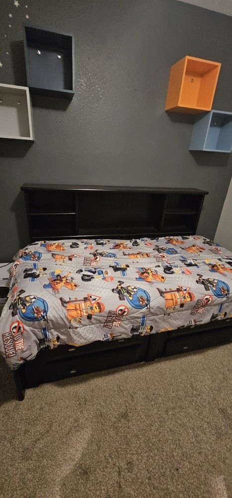 Storage Twin Bed With Drawers