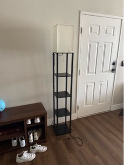 Lamp with shelves