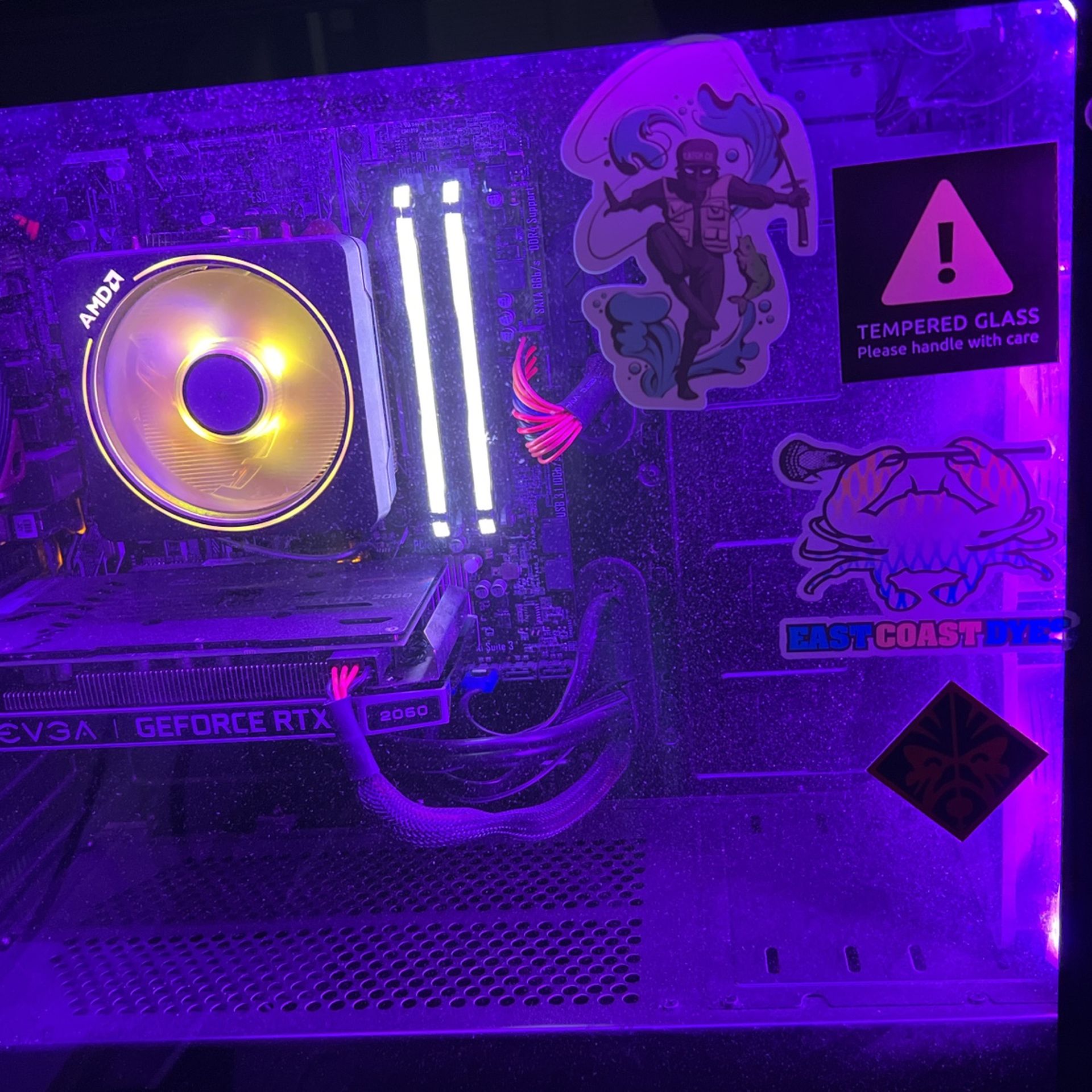 PC-Gaming Computer And Asus 144hz Monitor