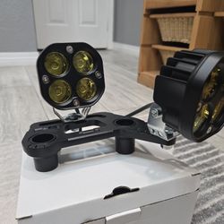 Dual Ditch Light Brackets For Gladiator JT Jeep JL