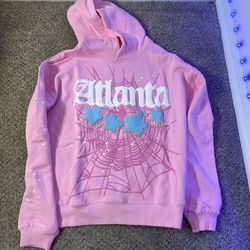 Sp5der Hoodie Pink Small