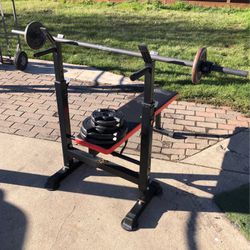 Work Out Bench And Weight 