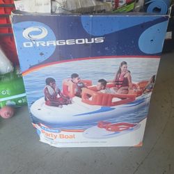 Inflatable Party Boat (4-6 Riders) 