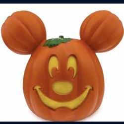 Giant Mickey Mouse Light-Up Jack-o'-Lantern Makes a great Halloween centerpiece Requires 3 AA batteries, included Approx. 22'